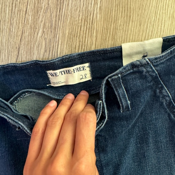 NWT We the free level up slit slim flare bootcut jeans - Picture 4 of 4